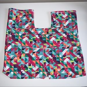 Fabletics Cropped Leggings Colorful Print